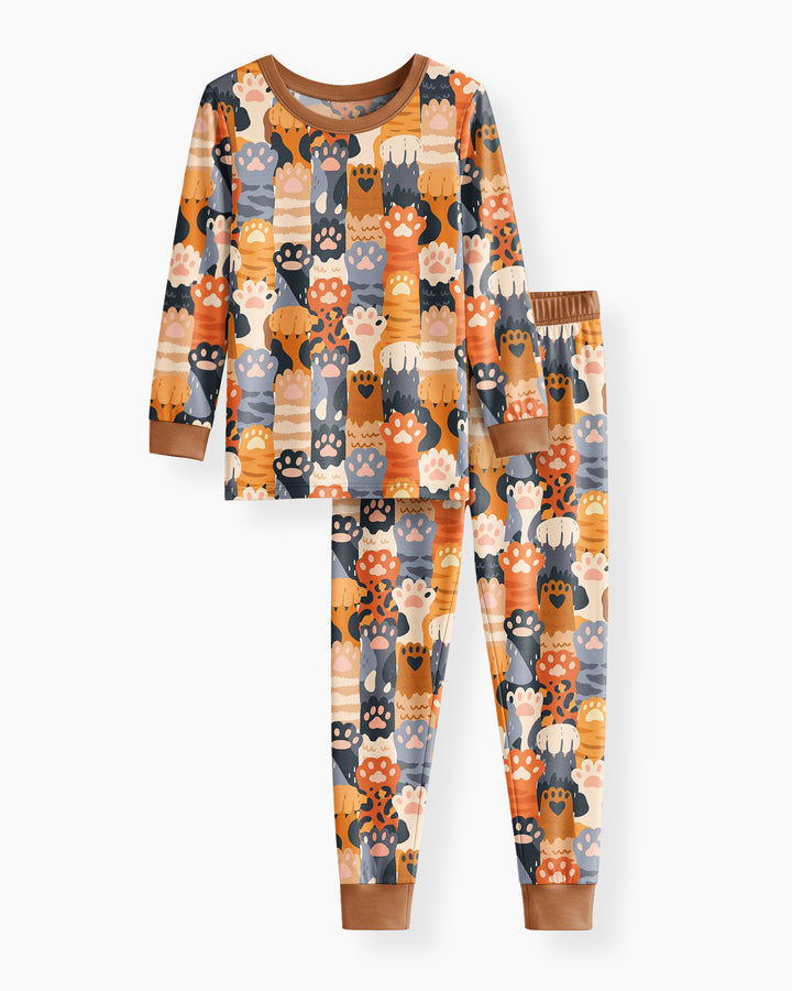 Curious Paws Bamboo Two Piece Long Sleeve Pajama Set