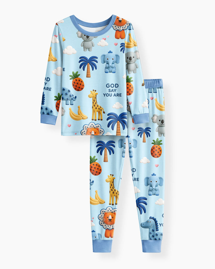 Little Blessings Bamboo Two Piece Long Sleeve Pajama Set