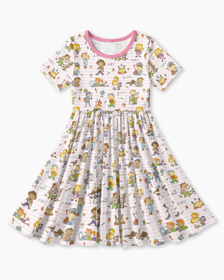 School Days Adventure Bamboo Twirl Dress
