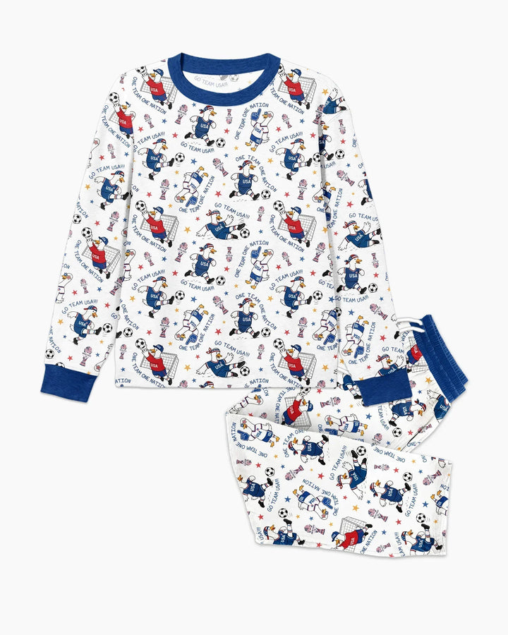 USA Soccer Goose Family Matching Bamboo Men's Pajama Set
