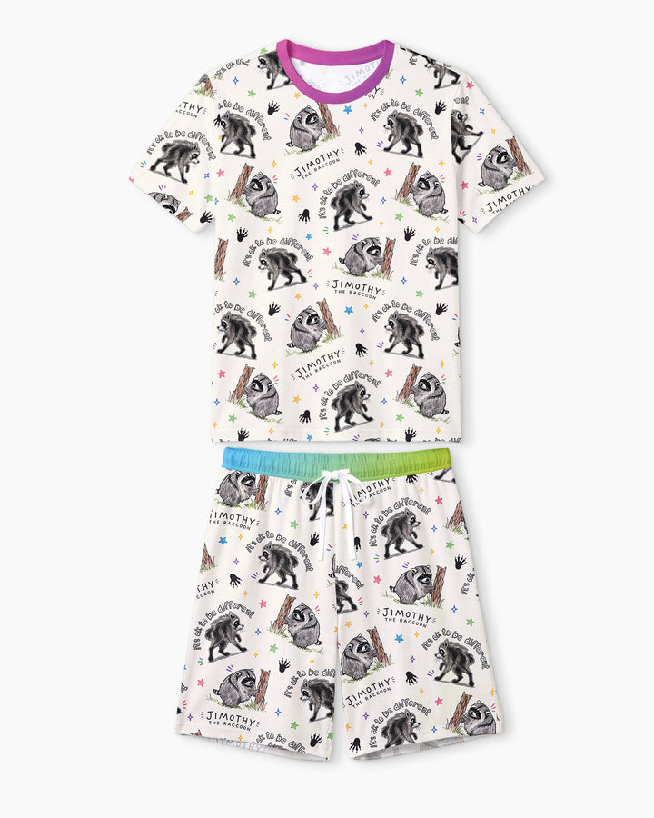 It's Okay to be Jimothy Bamboo Men Short Sleeve Short Pajama Set
