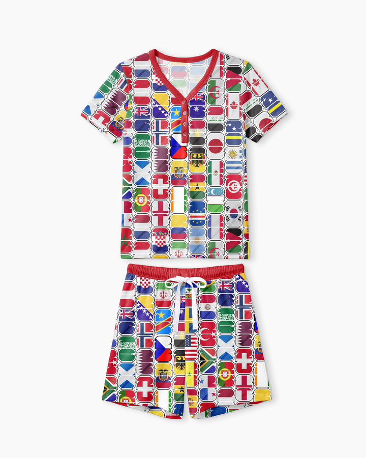 We Are 26 Family Matching Bamboo Women Short Sleeve Short Pajama Set