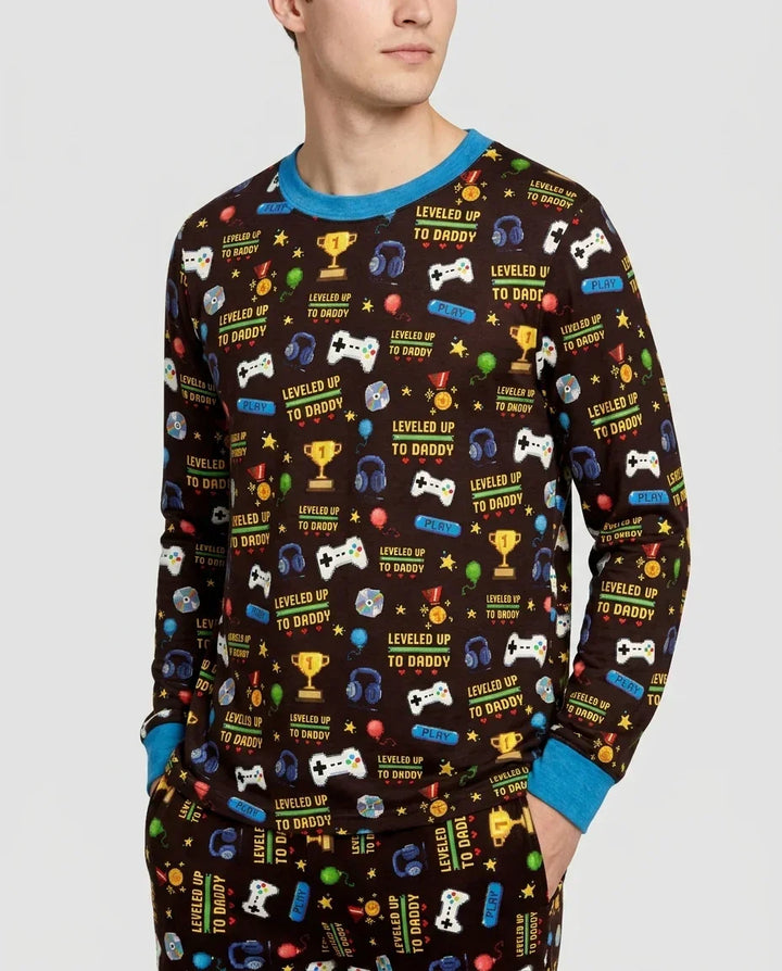 Leveled Up Daddy & Me Matching Bamboo Men's Pajama Set