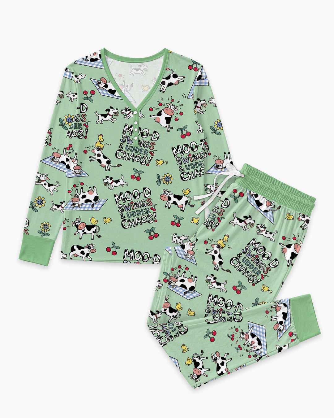 The Udderly Secret Journal Bamboo Women Pajama Set
