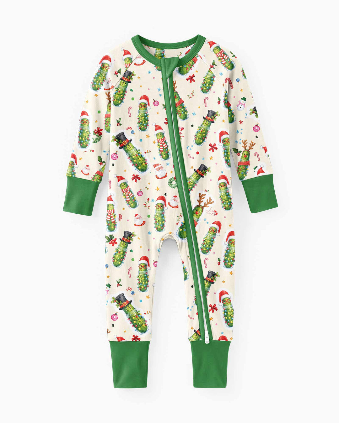 Funny Christmas Pickle Bamboo Convertible Zippy