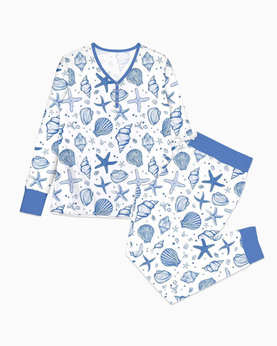 Coastal Charm Family Matching Bamboo Women Pajama Set