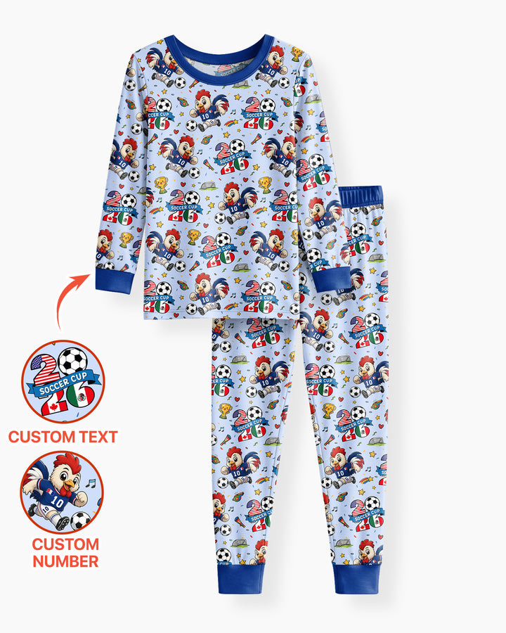 Conjunto de pijama de dos piezas de bambú con mangas largas, plantilla PERSONALIZADA