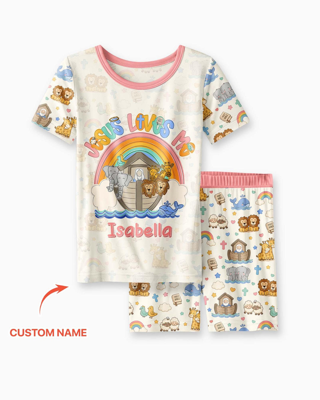 Conjunto de Pijama de Dos Piezas de Bambú con Mangas Cortas y Pantalones Cortos