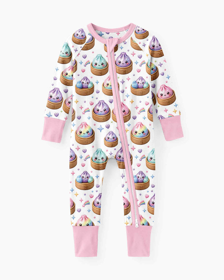 Cute Glitter Dumpling Bamboo Convertible Zippy