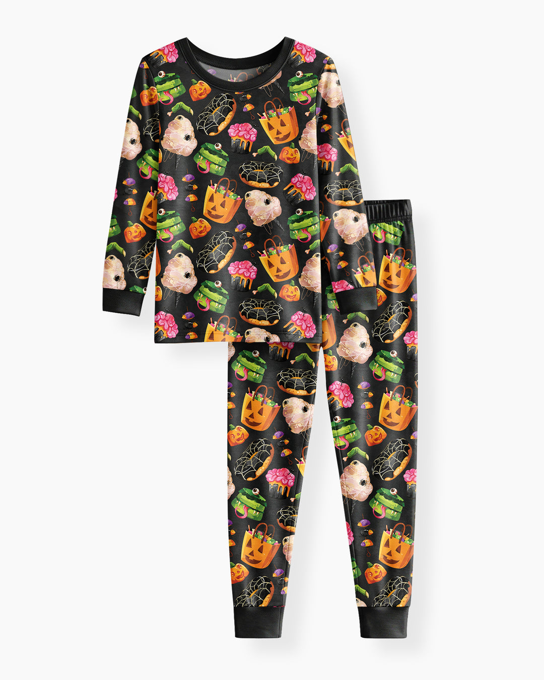 Spooky Snack Shack Bamboo Two Piece Long Sleeve Pajama Set