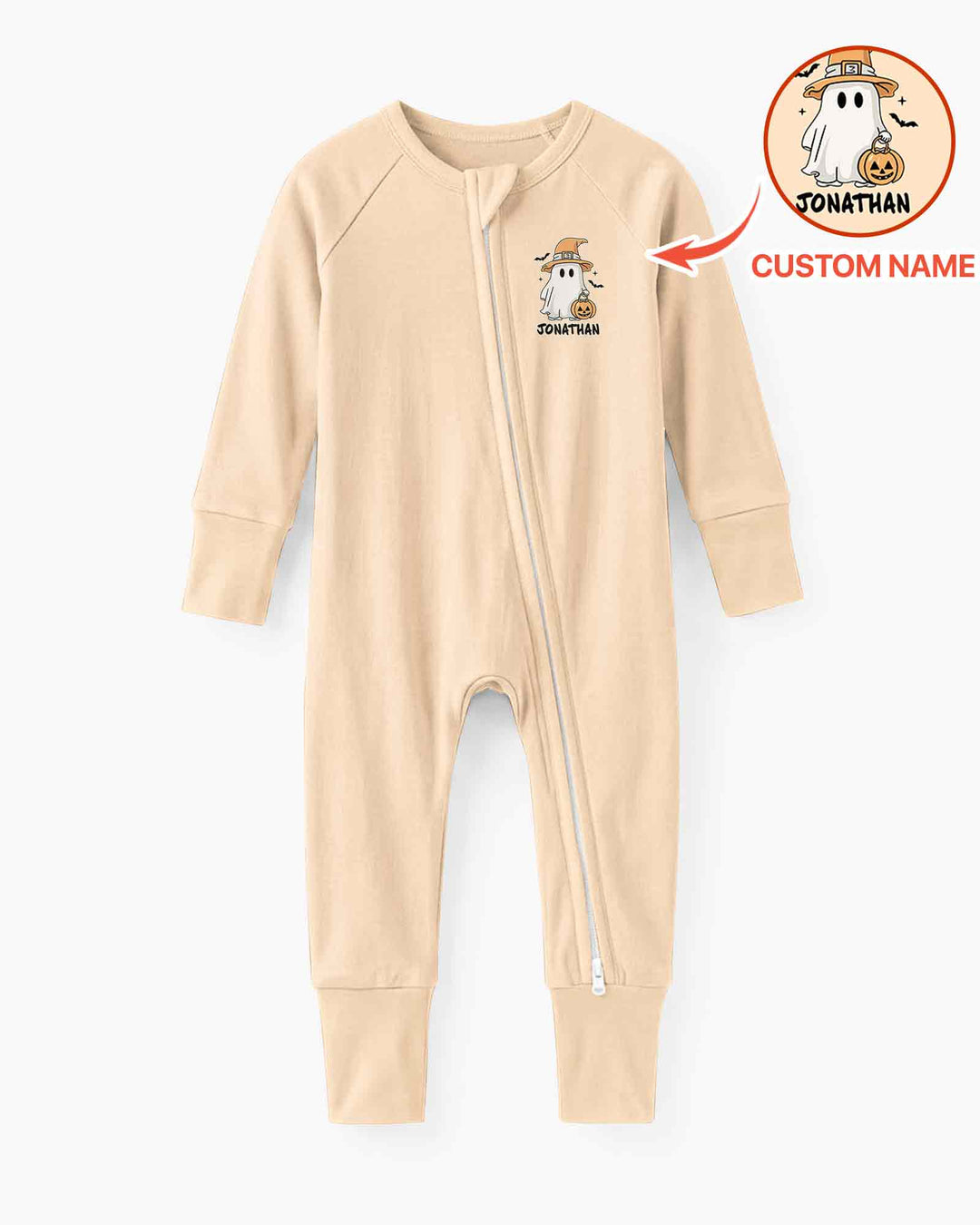 Personalized One Spooky Dude First Halloween Bamboo Convertible Zippy