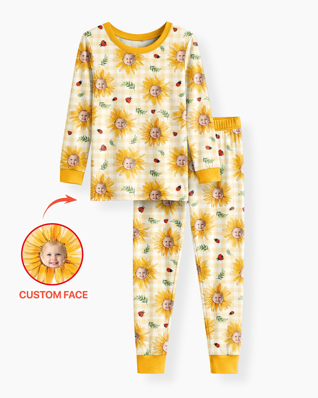 Conjunto de pijama de dos piezas de bambú con mangas largas, plantilla PERSONALIZADA