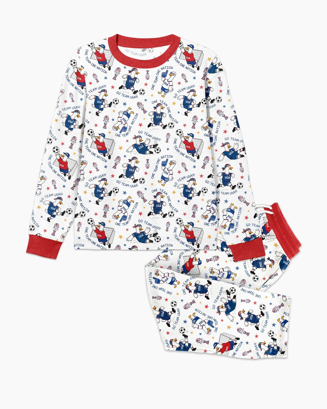 USA Soccer Goose Family Matching Bamboo Men's Pajama Set