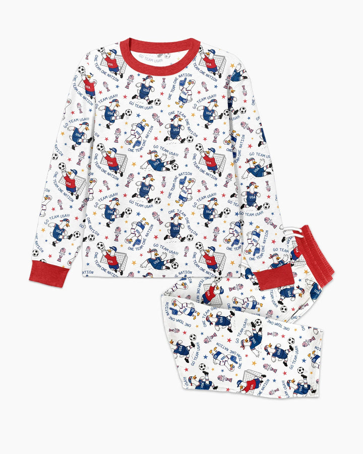 USA Soccer Goose Family Matching Bamboo Men's Pajama Set