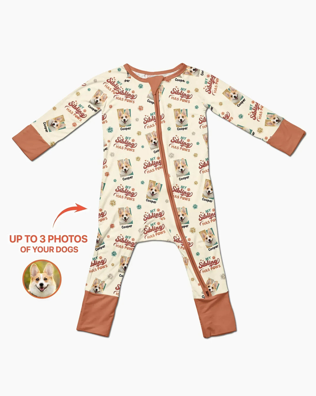 Custom Dog Photos "My Siblings Have Paws"  Bamboo Convertible Zippy