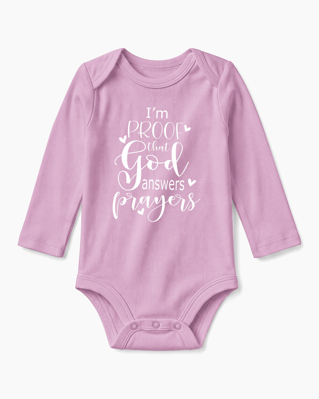 I'm Proof That God Answers Prayers Christian IVF Miracle Baby Bamboo Bodysuit