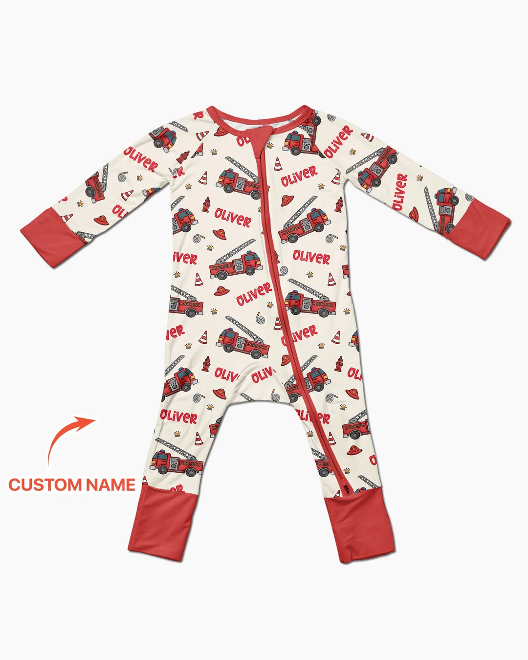 Custom Name Future Firefighters Bamboo Convertible Zippy