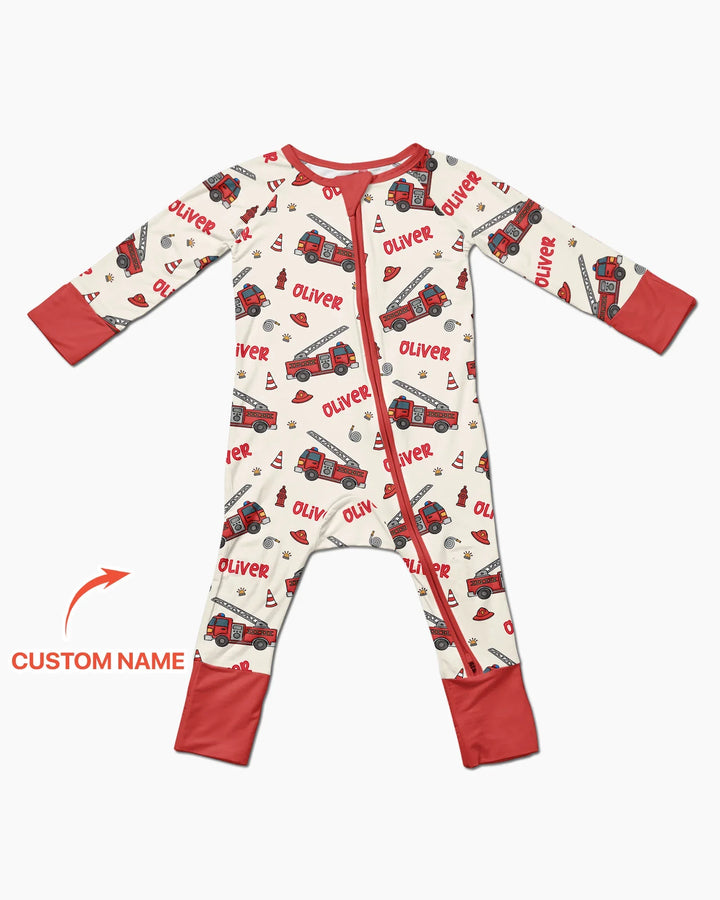 Custom Name Future Firefighters Bamboo Convertible Zippy