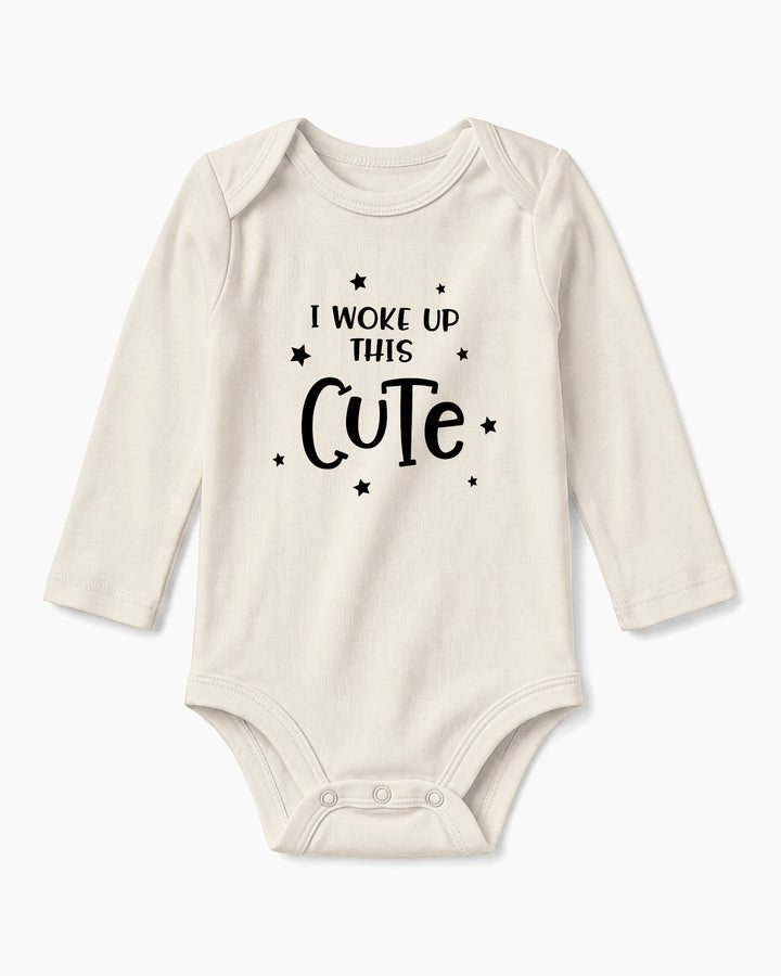 I Woke Up This Cute Funny Baby Bamboo Bodysuit Bamboo Bodysuit