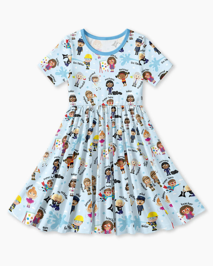 Vorlage Bambus Twirl Kleid