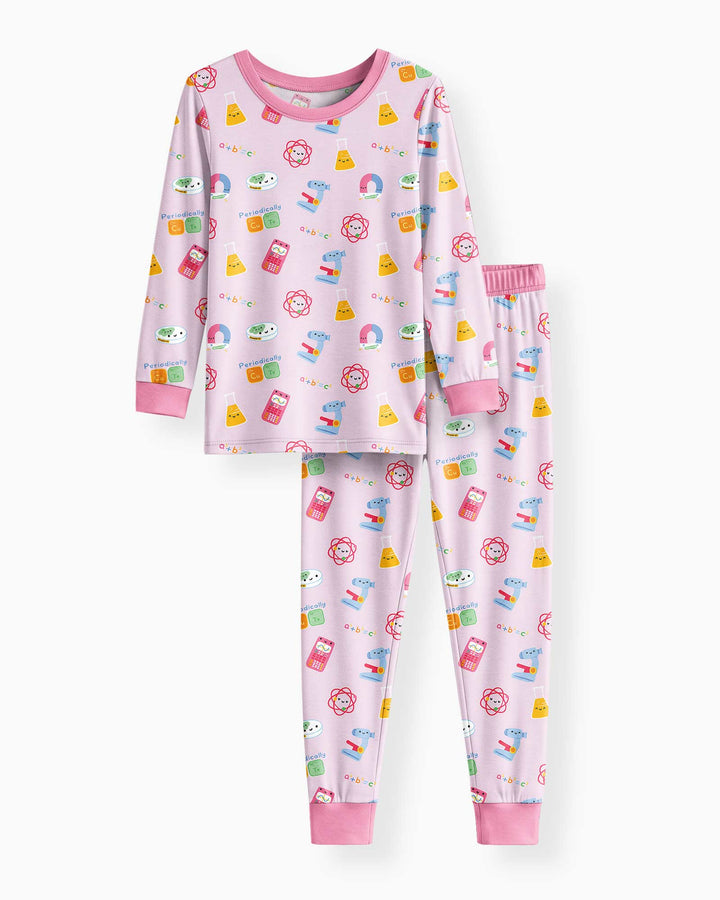 Pijama de dos piezas de bambú de manga larga Shabat Shalom