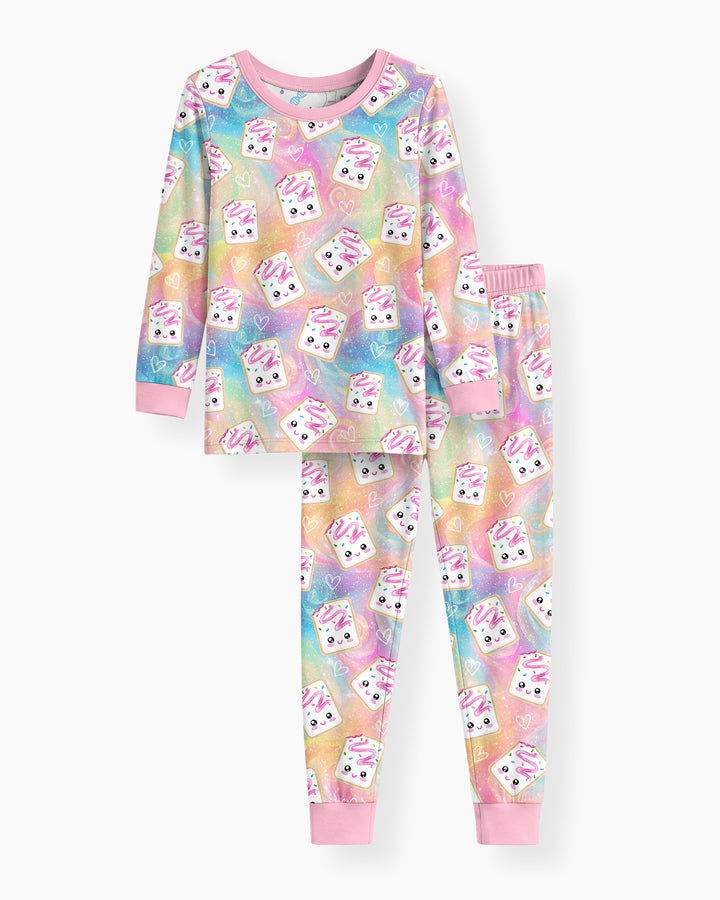 Kawaii Sprinkle Pastry  Bamboo Two Piece Long Sleeve Pajama Set