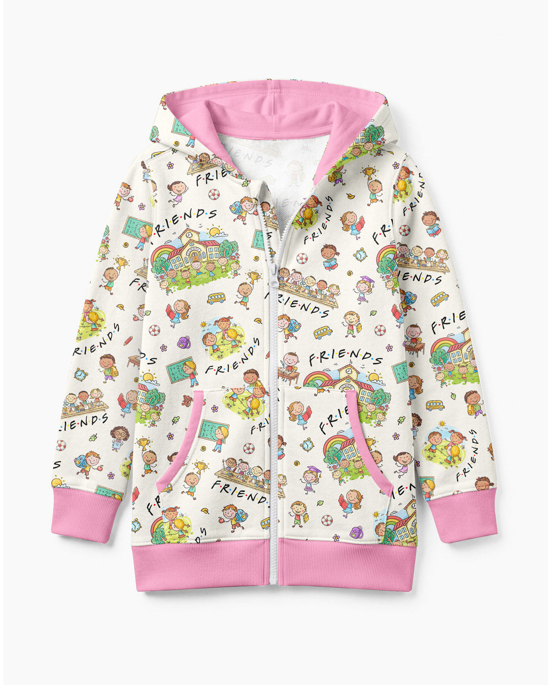 School Friends Forever Bamboo Zip Hoodie