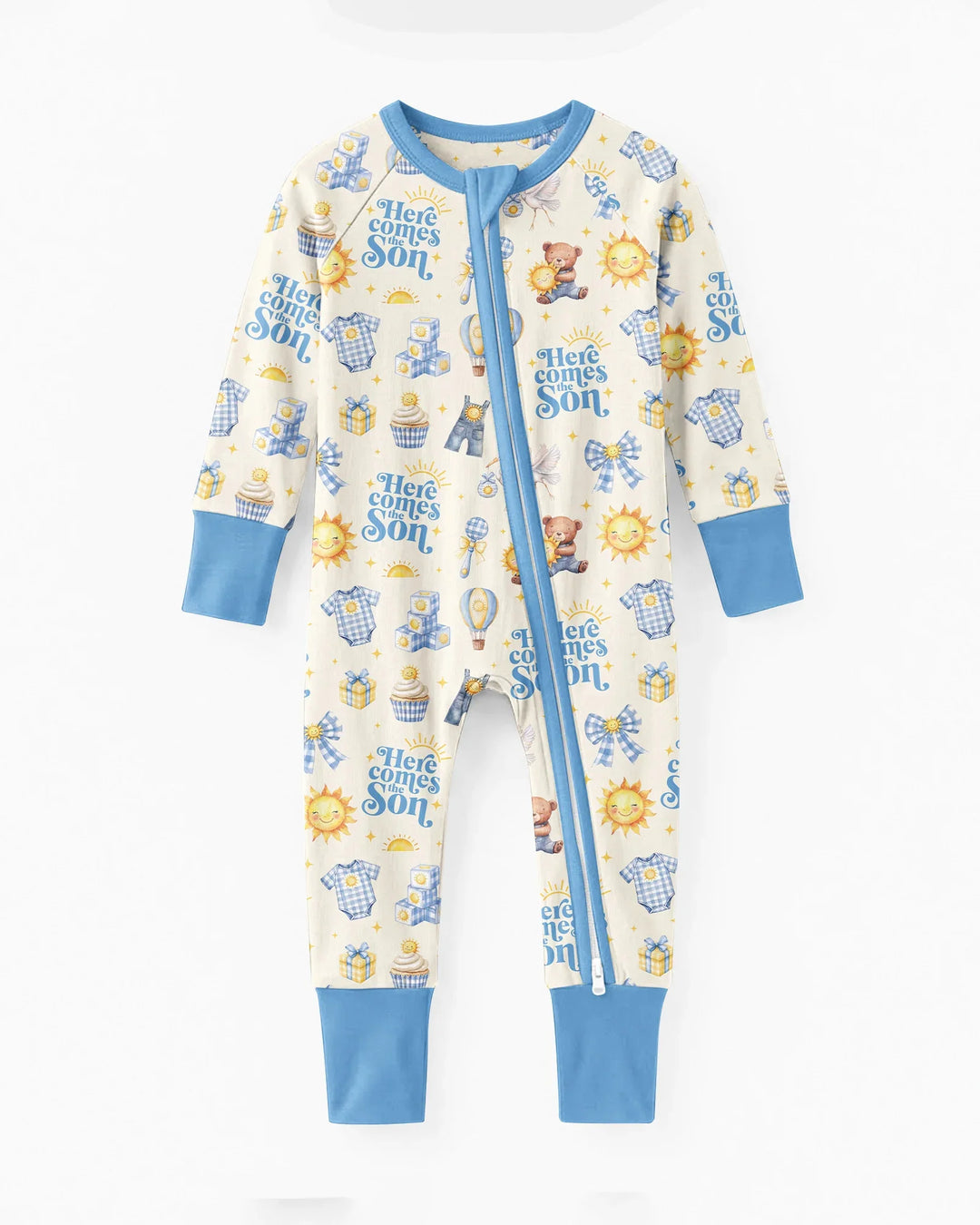 Gerippte Babykleidung mit individuellem Foto - Weich &amp; Skizzenhaft