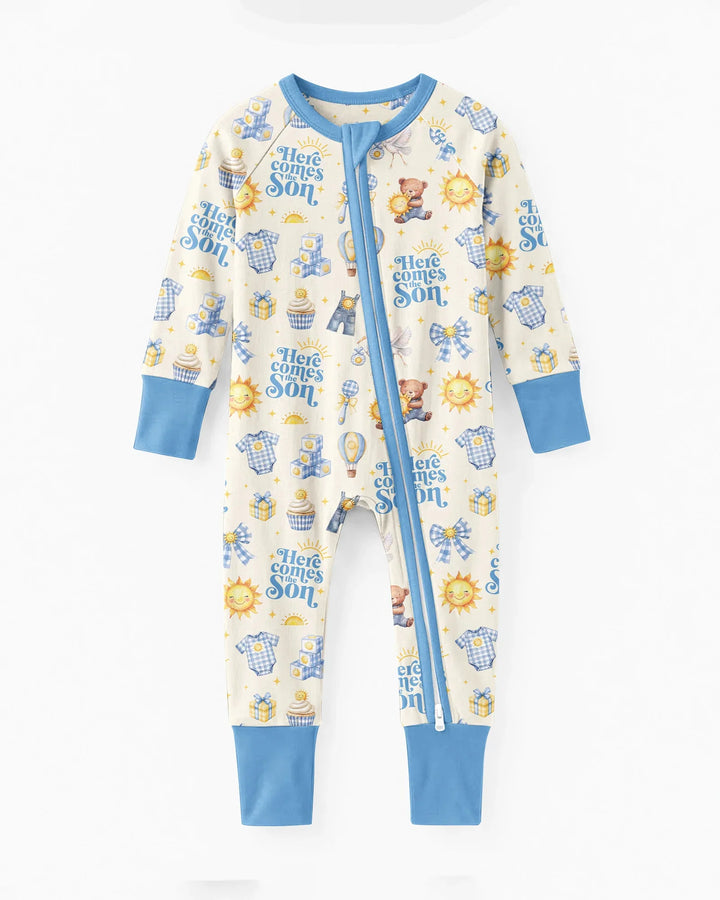 Gerippte Babykleidung mit individuellem Foto - Weich &amp; Skizzenhaft