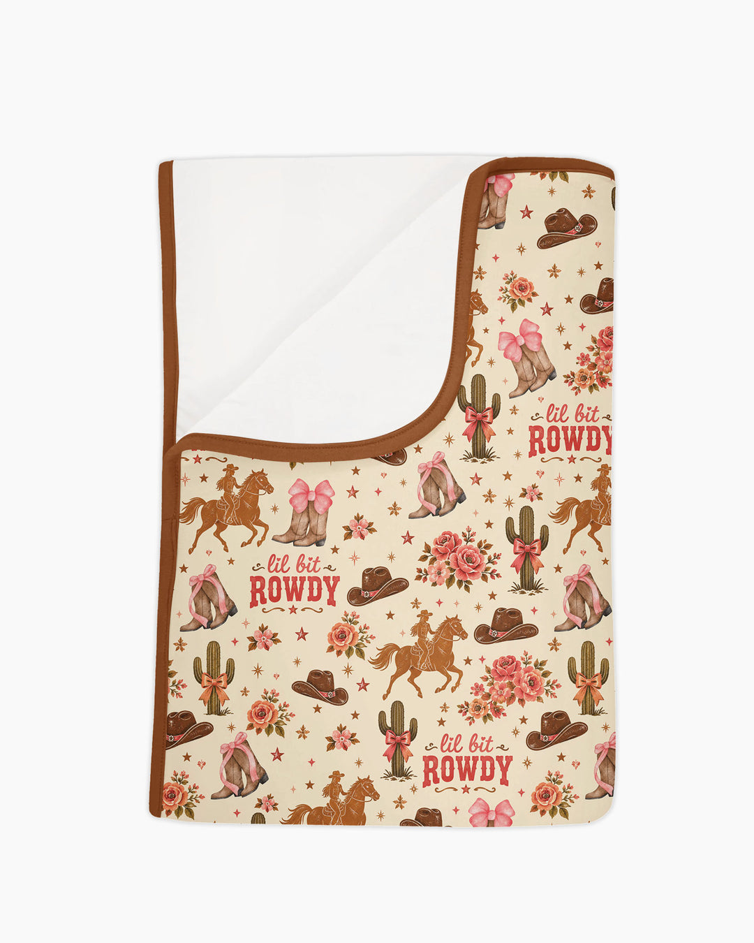 Coquette Cowgirl Lil Bit Rowdy Bamboo Blanket