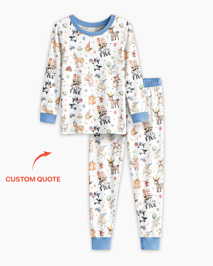 Conjunto de pijama de dos piezas de bambú con mangas largas, plantilla PERSONALIZADA