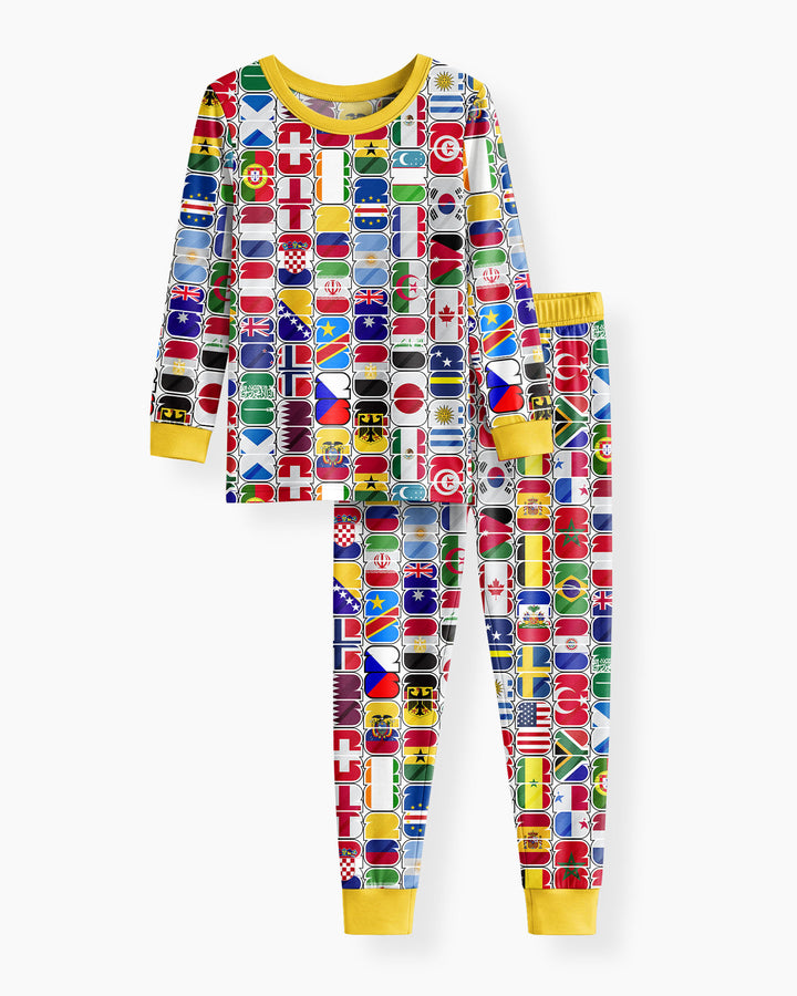 We Are 26 Family Matching Bamboo Two Piece Long Sleeve Pajama Set
