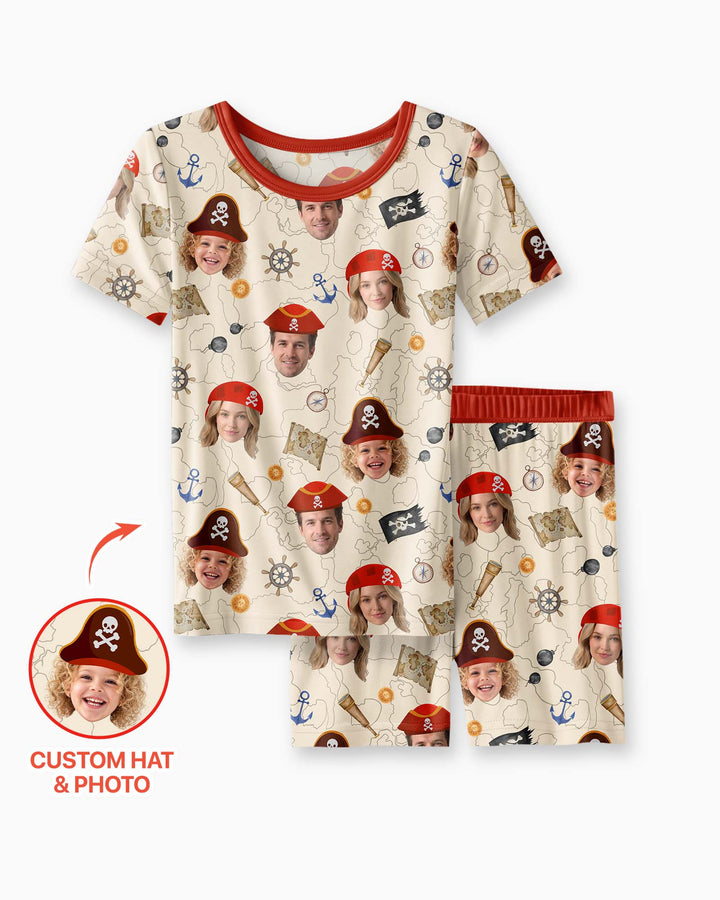 Schlafanzug-Set zweiteilig, kurze Ärmel, kurze Hose, Bambus