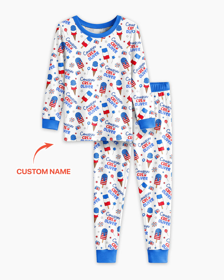 Conjunto de pijama de dos piezas de bambú con mangas largas, plantilla PERSONALIZADA
