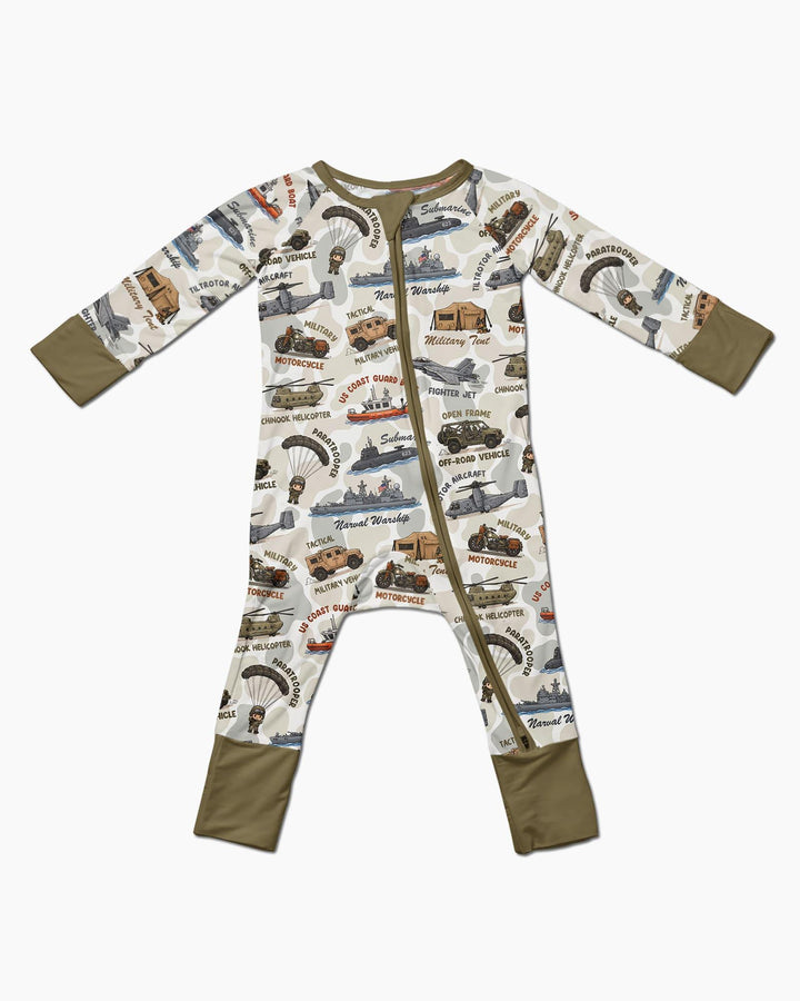 Little Hero Military Family Matching Bamboo Convertible Zippy