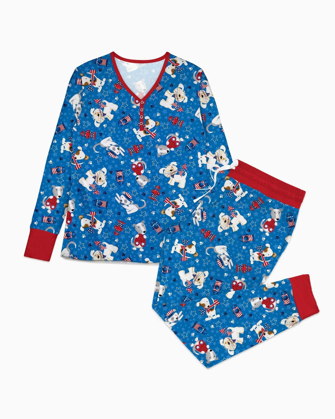 Pijama de bambú Red, White & Woof a juego para mujer y familia