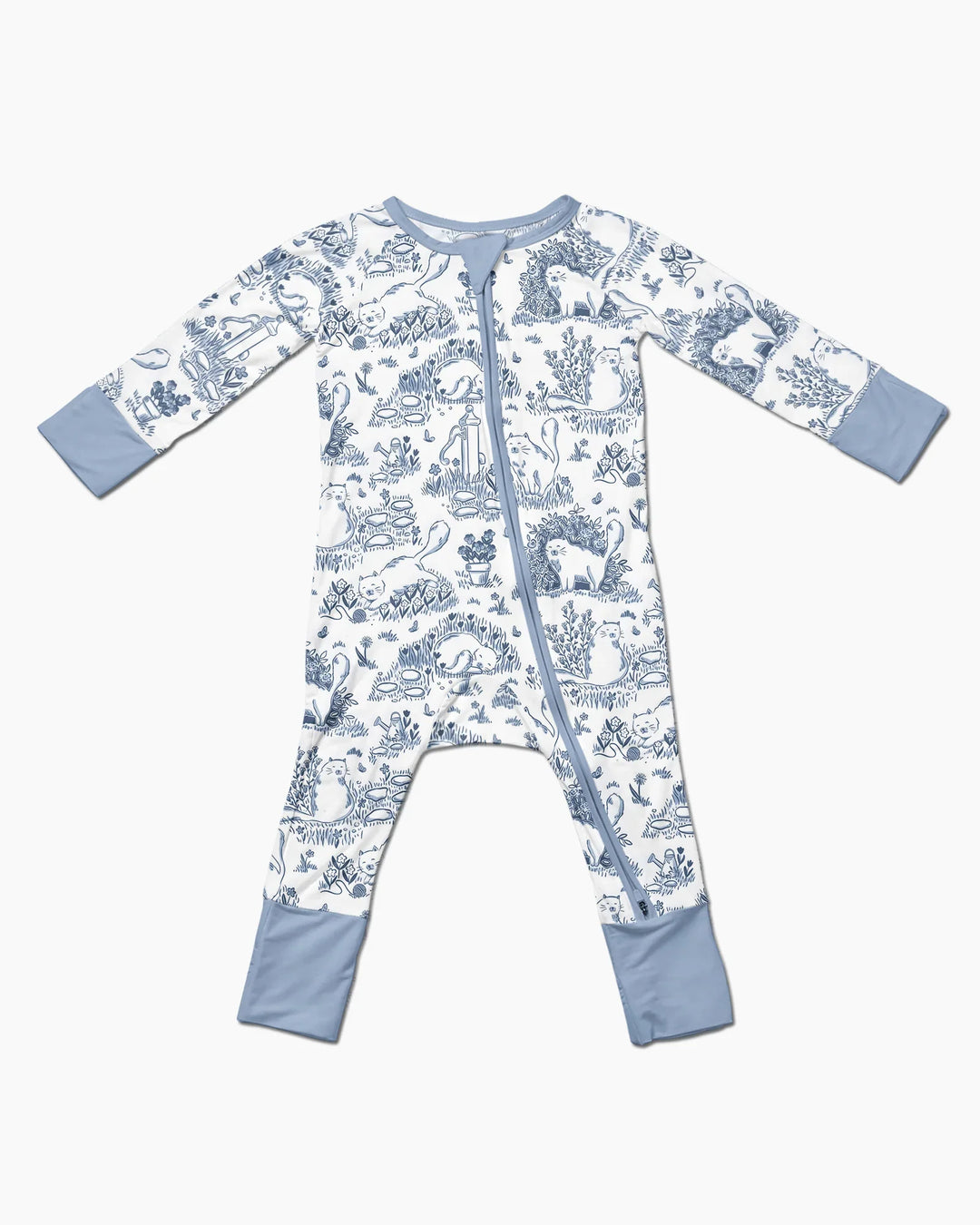 Toile Cats Bamboo Convertible Zippy