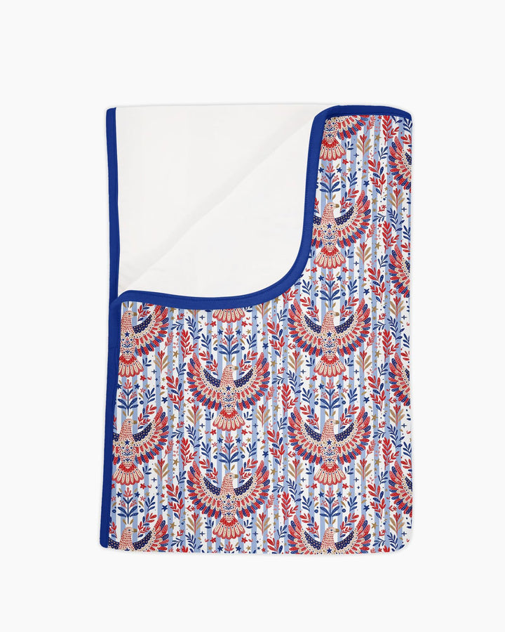 Patriotic Eagle Bamboo Blanket
