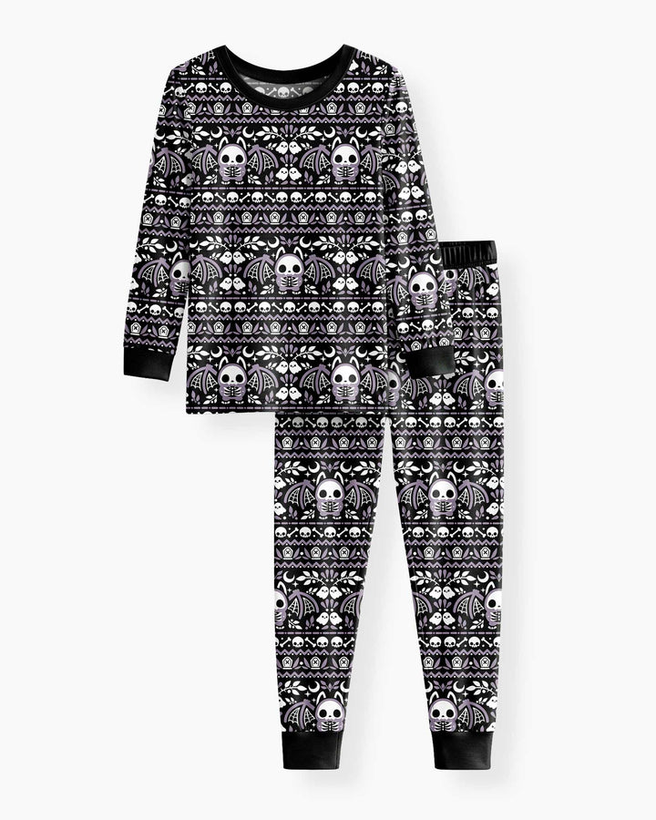 Batty Fair Isle Bamboo Two Piece Long Sleeve Pajama Set