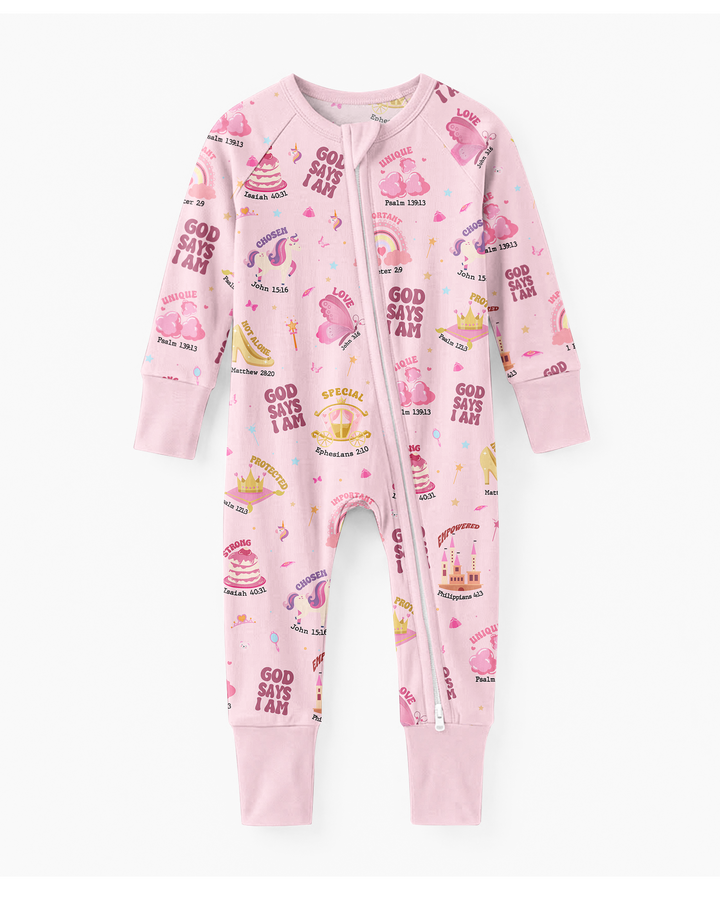 God Says I Am Girl Bamboo Convertible Zippy