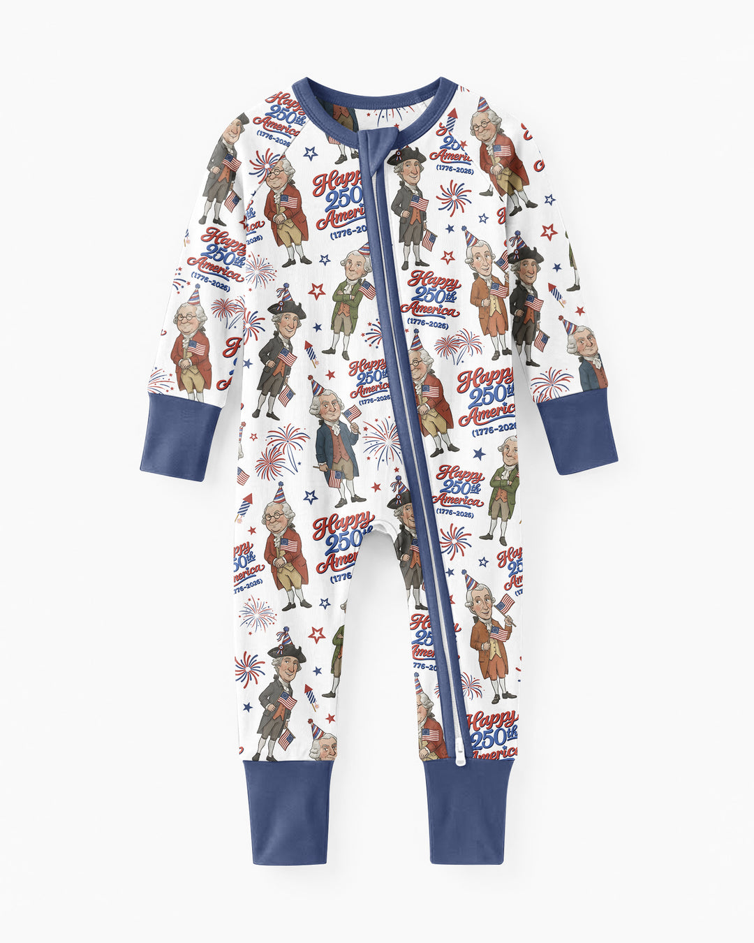 Party Like It's 1776 Family Matching Bamboo Convertible Zippy