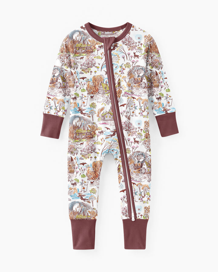 Whimsical Halloween Village Bamboo Convertible Zippy