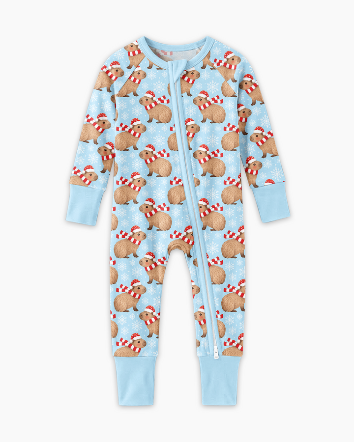 Holiday Capybaras Bamboo Convertible Zippy