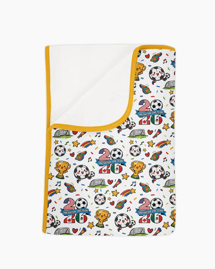 Soccer Fever 2026 Family Matching Bamboo Blanket