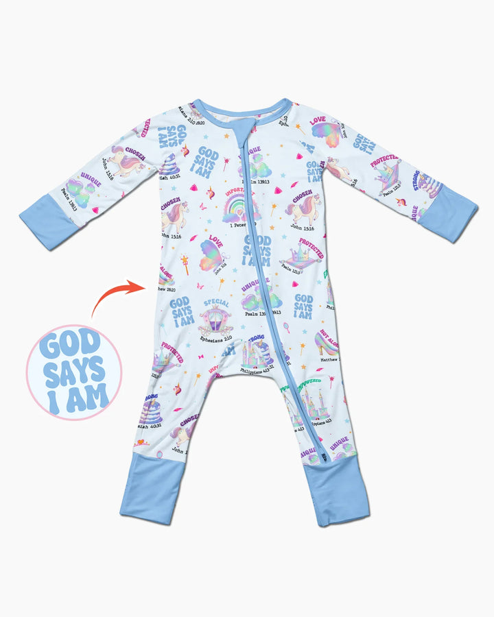 God Says I Am Girl Bamboo Convertible Zippy