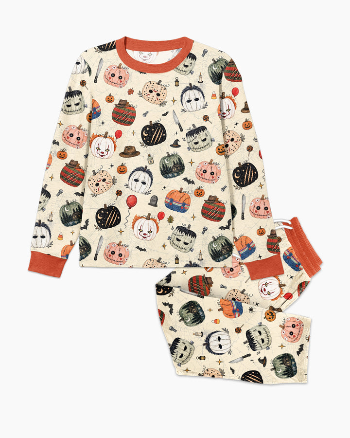 Horror Movie Pumpkins Bamboo Men's Pajama Set