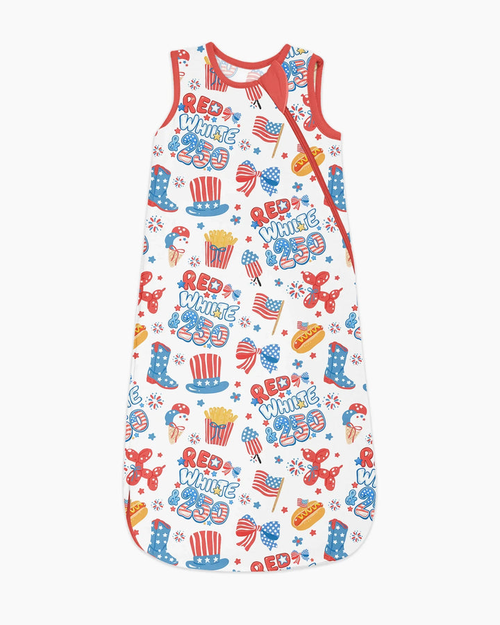 Red White & 250 Bamboo Sleep Bag