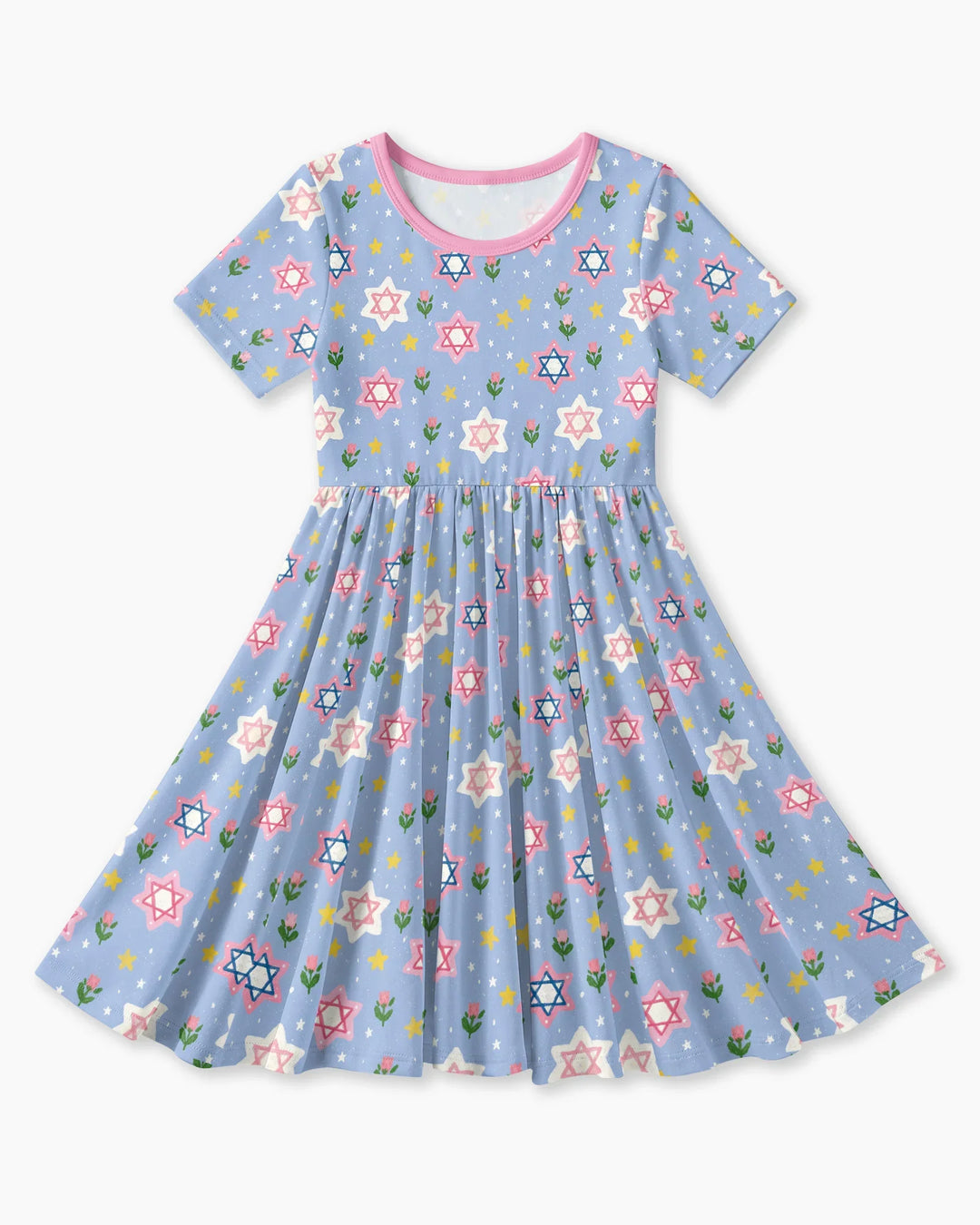 Starry Bloom Blessings Family Matching Bamboo Twirl Dress