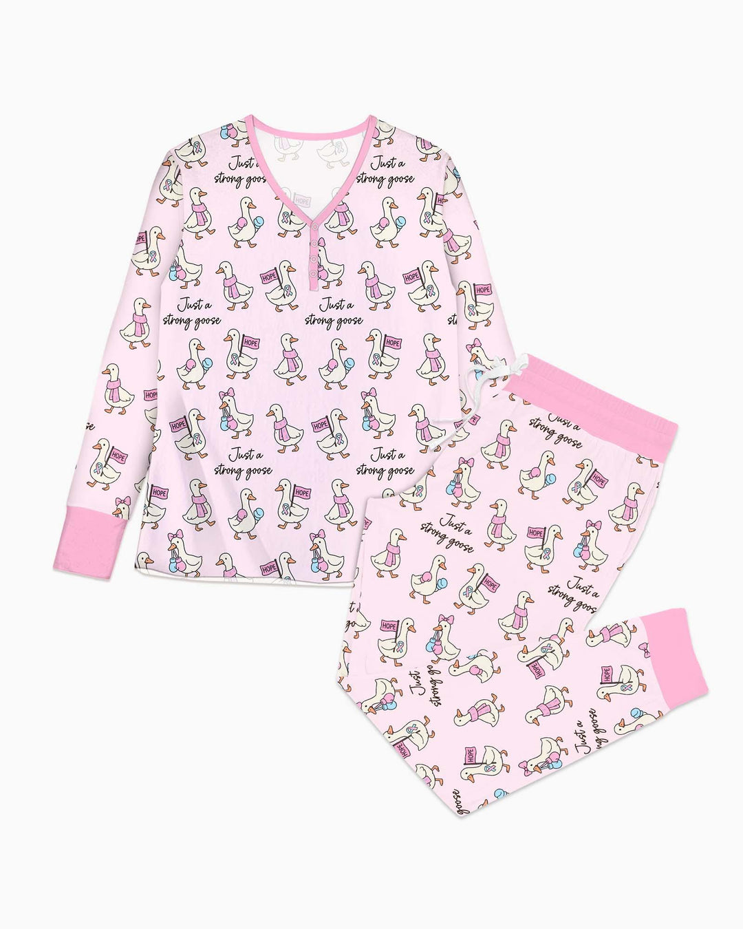 Starke Unfruchtbarkeitskämpfer Gans Damen Pyjama Set