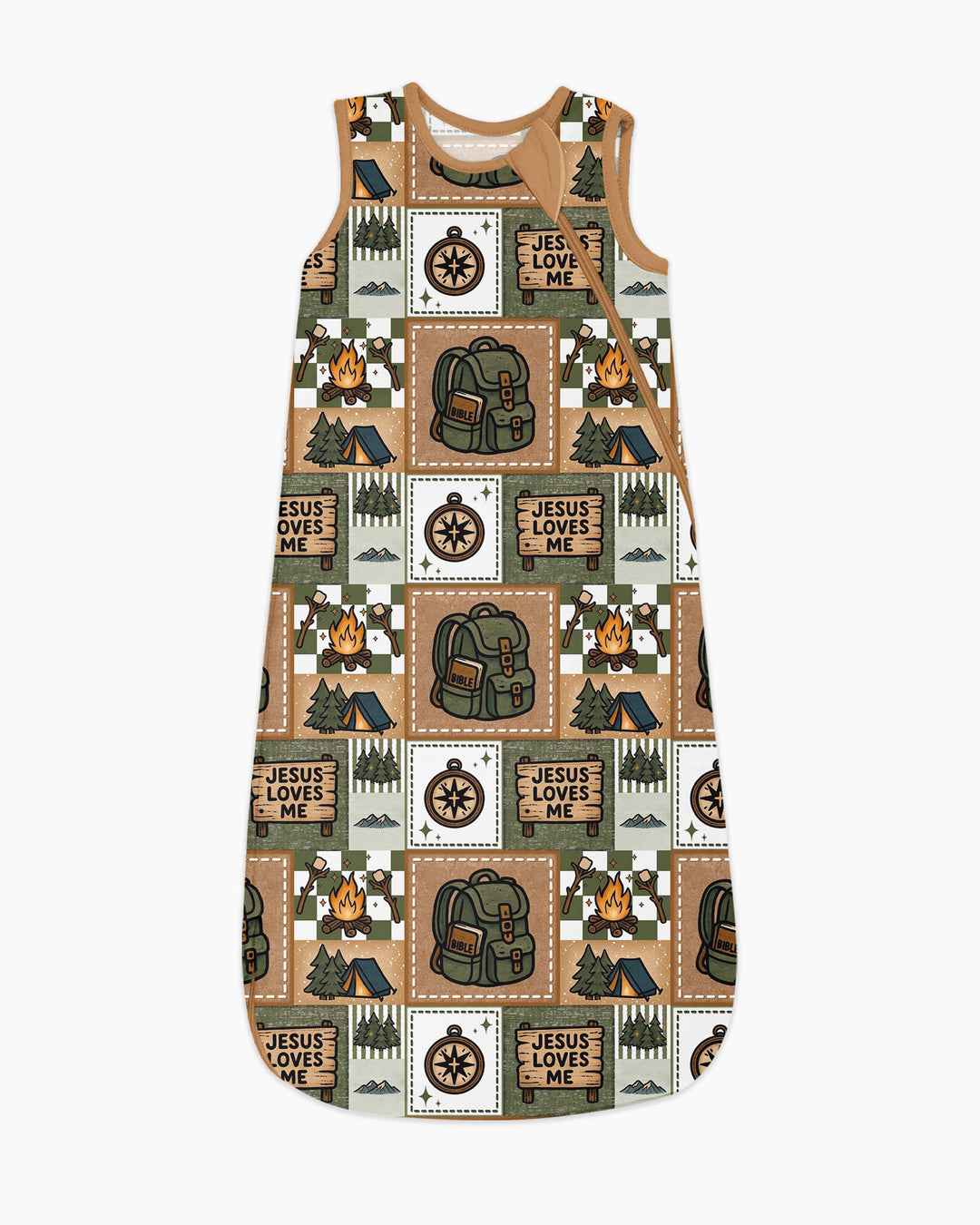 Camping Jesus Loves Me Bamboo Sleep Bag